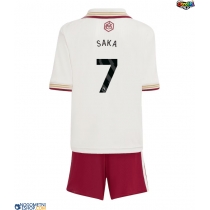 Otroški Nogometni dresi Arsenal Bukayo Saka #7 Tretji 2025-26 Kratek Rokav (+ Kratke hlače)